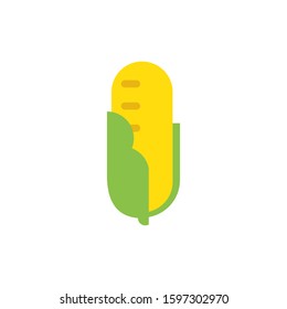 corn icon vector on a white background