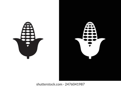 corn Icon vector sign isolated for graphic and web design. wheat oats, Vegetarian, vegan, harvest. Vegetables symbol template