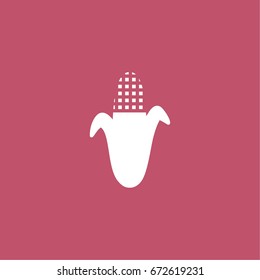 corn icon. vector sign symbol on white background