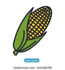 corn icon. corn vegetable symbol template for graphic and web design collection logo vector illustration