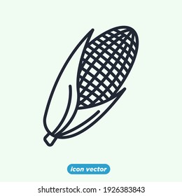 corn icon. corn vegetable symbol template for graphic and web design collection logo vector illustration
