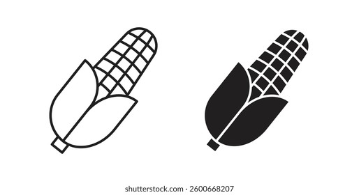 Corn icons graphics set vectors