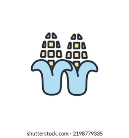 Corn icons  symbol vector elements for infographic web