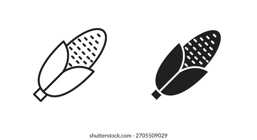 Ícones de milho para uso web design,ilustração logo.Symbol.