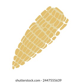 corn illustration, cob collage picture