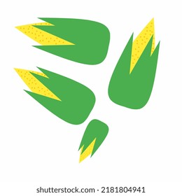 corn illustration on white background