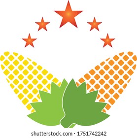 Corn industry logo vector template