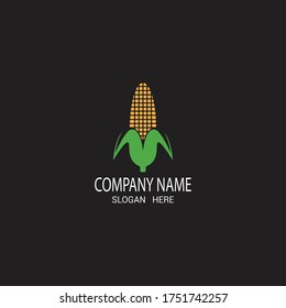 Corn industry logo vector template