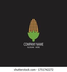 Corn industry logo vector template