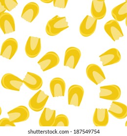 Corn Kernel Seamless Pattern 