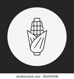 corn line icon