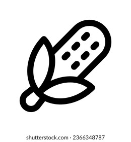 corn line icon. vector icon for your website, mobile, presentation, and logo design.