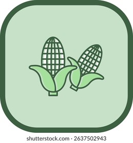 Corn Line vector Icon Design