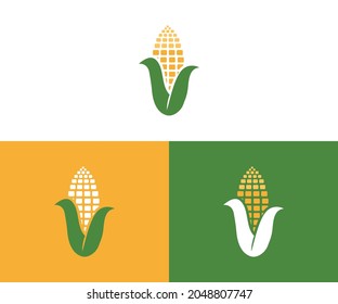 corn logo design inspiration eps 