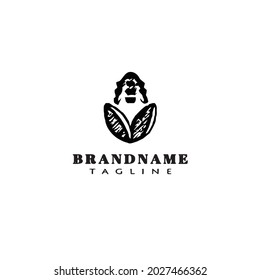 corn logo design template icon modern vector illustration