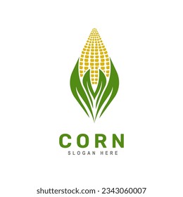 Corn Logo design template vector illustration.