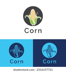 Corn logo design vector templet,