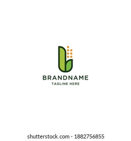 Corn logo icon design template vector