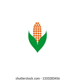 corn logo, icon vector illuustration