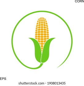 Corn Logo Isolated Corn On White Stock Vector (Royalty Free) 1908013435 ...