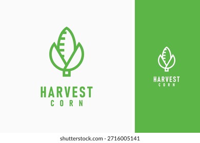 Diseño de icono de símbolo de logotipo de maíz