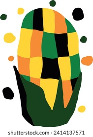 Corn Minimal Abstract vegetable illustration