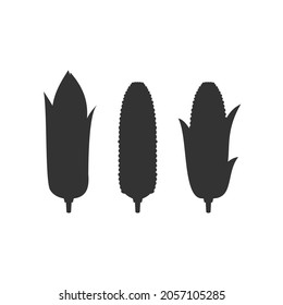 corn models vector silhouette simple