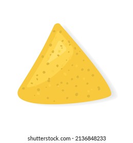 corn nachos on white background- vector illustration