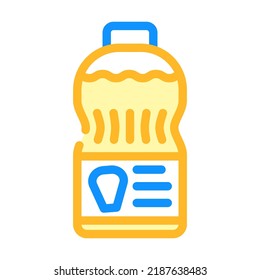 corn oil color icon vector. corn oil sign. isolated symbol illustration