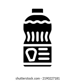 vector de icono de glifo de aceite de maíz. señal de aceite de maíz. ilustración de símbolo aislado
