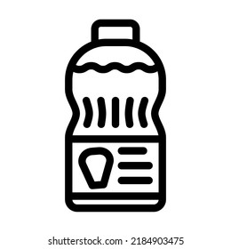 corn oil line icon vector. corn oil sign. isolated contour symbol black illustration
