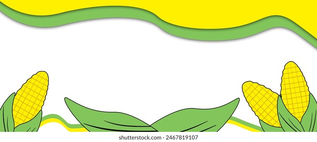 Corn on the cob background