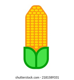 corn on the cob logo icon vector illustration