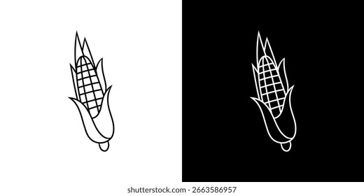 corn on a cob vector icon