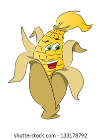 Corn on a Cob, vector illustration