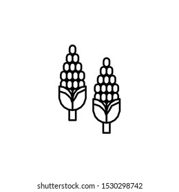 Corn, plant icon. Element of Dia de muertos icon