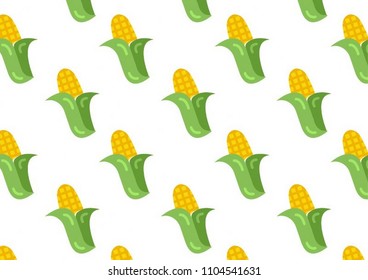 Corn plant icon vector