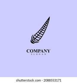 
Logo de la planta de maíz. Ilustración vectorial para plantación