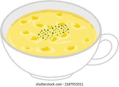 Corn potage is a Western dish that uses corn that has been boiled and then pureed. It is very popular in Japan, and available as instant products (powder products) and canned product