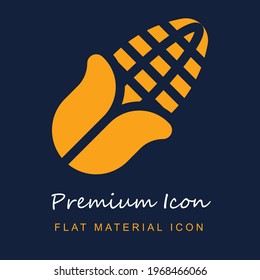 Corn premium material ui ux isolated vector icon in navy blue and orange colors
