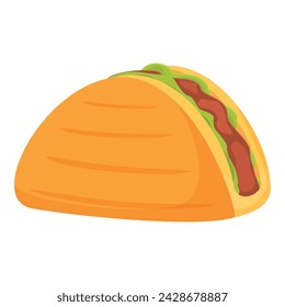 Corn quesadilla icon cartoon vector. Vegetable mexican. Ingredient breakfast