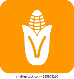 Corn, ripe, maize icon vector image. Can also be used for eatables, food and drinks. Suitable for use on web apps, mobile apps and print media