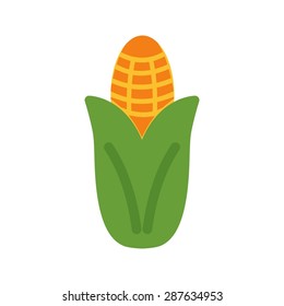 Corn, ripe, maize icon vector image. Can also be used for eatables, food and drinks. Suitable for use on web apps, mobile apps and print media