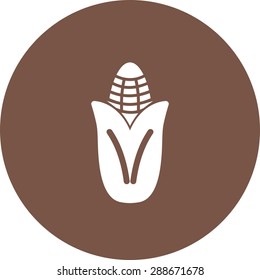 Corn, ripe, maize icon vector image. Can also be used for eatables, food and drinks. Suitable for use on web apps, mobile apps and print media