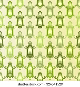 corn seamless pattern - vector illustration. eps 8