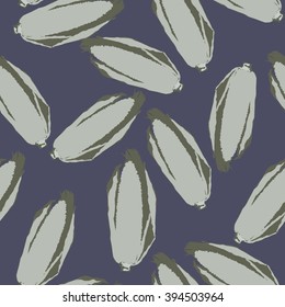 Corn seamless pattern - vector illustration. Pop art design