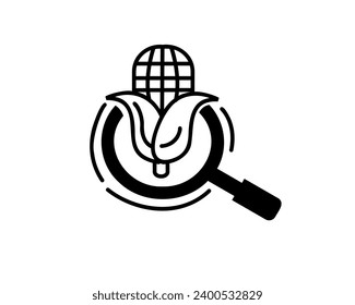 corn search art logo icon symbol design template illustration inspiration