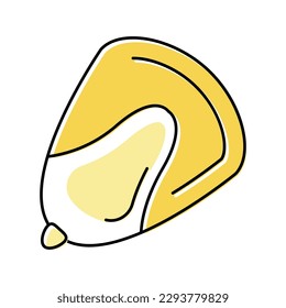 corn seed color icon vector. corn seed sign. isolated symbol illustration