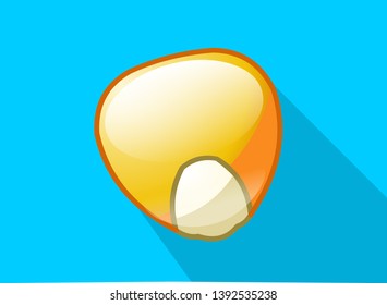 Corn seed, grain, popcorn in blue background
