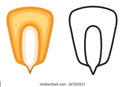 Corn Seed Vector Icon